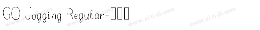 GO Jogging Regular字体转换